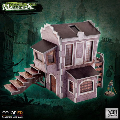 Malifaux Plast Craft Games Downtown Building (Colored)