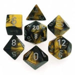 Chessex Polyhedral 7-Die Set Gemini Black-Gold/Silver 26451