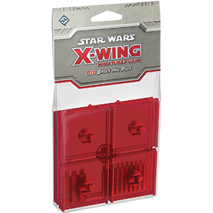 Star Wars X-Wing Miniatures Game Red Bases and Pegs
