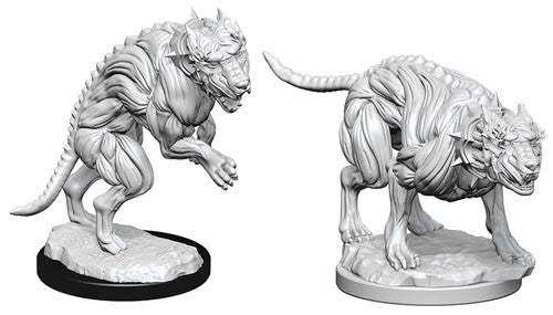 Deep Cuts Pathfinder Unpainted Miniatures Hell Hounds