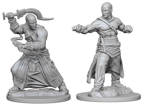 Deep Cuts Pathfinder Unpainted Miniatures Human Male Monk